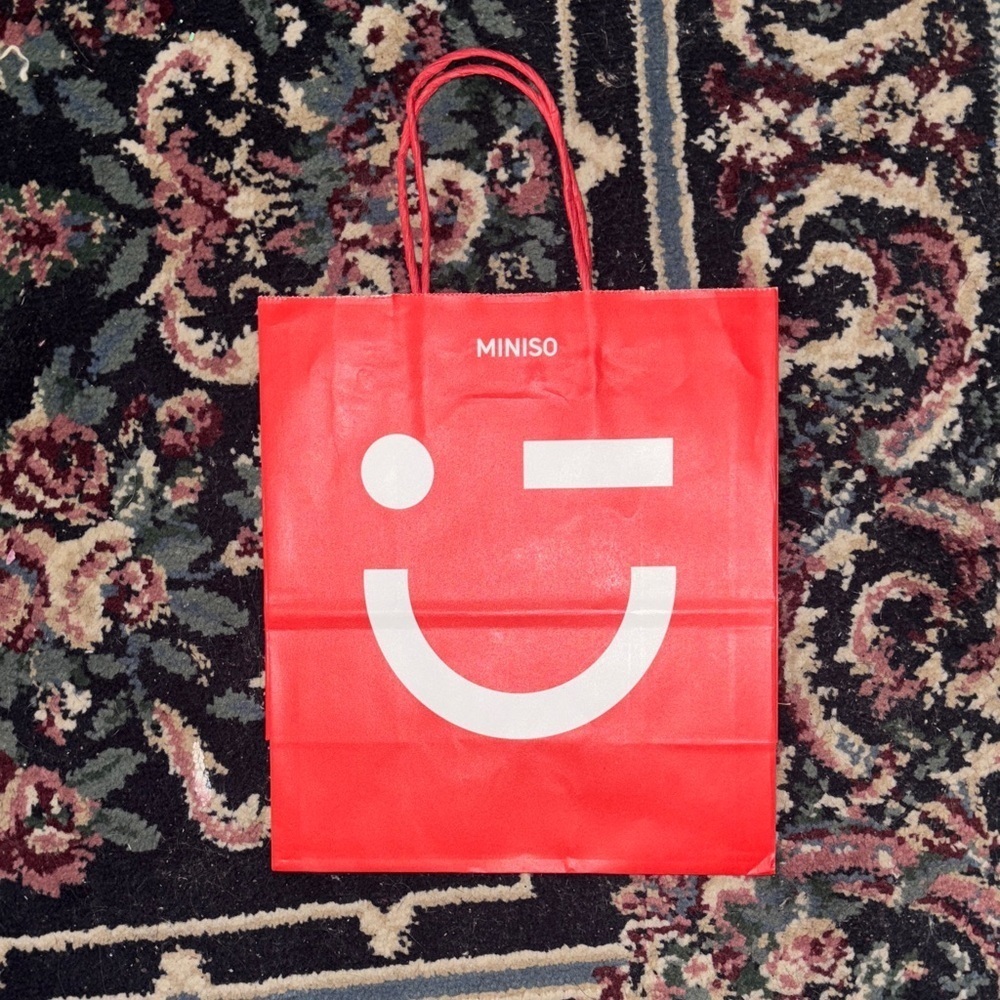 Miniso Red Shopping Bag
